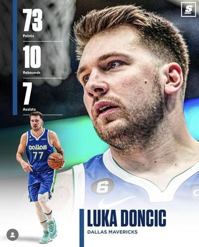 LUKA DONCIC SIGNED 73 POINT GAME/CAREER HIGH FULL TICKET 1/26/2024 MAVS PSA AUTO - Picture 10 of 17