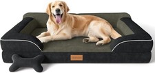 Extra-large dog bed, orthopedic dog bed, with cooling gel memory foam.