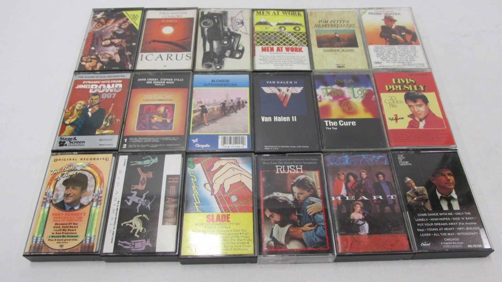 Lot Of CLASSIC ROCK MUSIC plus CASSETTES 18 Grelly USA