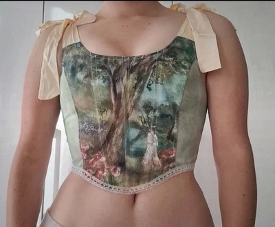 Top Bustier Avec Rubans à Nouer CA.CORSETS - Taille M - Occasion Très Bon état - Style Soirée Léopard