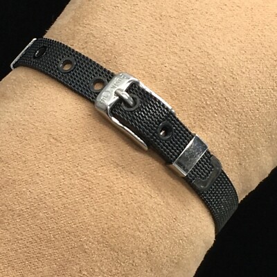 Rustic Cuff RC Mini Mesh Gold Buckle Bracelet 7.5''