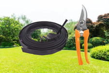 Lawn Edging Midnight Black with Pegs and Optional Cutter 