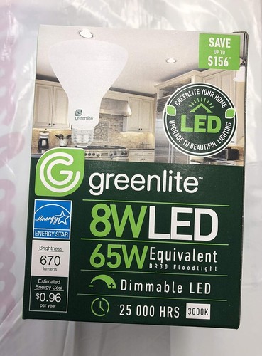 GreenLite 8W 65W Äquivalente Dimmbare LED Fluter Glühbirnen BRANDNEU - Bild 2 von 2