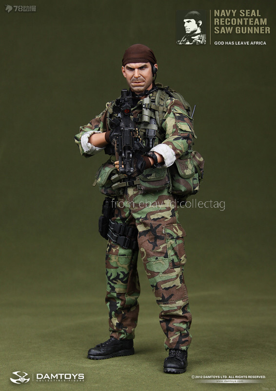 Damtoys 93012 1/6 Navy Seal Reconteam Saw Gunner Action Figure In