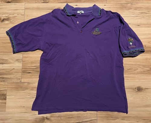 T-shirt Arizona Diamondbacks Signé – Saison Inaugurale 1998 – 10 Signatures – XL