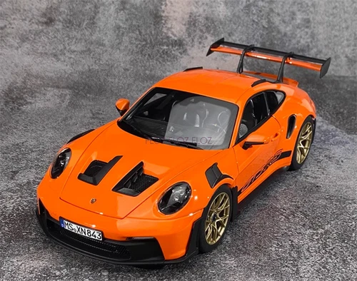 1:18 para NOREV para Porsche para 911 para 992 para GT3 para RS Naranja Rojo Oro Ruedas - Imagen 1 de 12