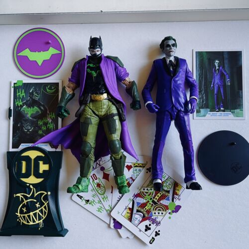 SET: DARK DETECTIVE “Jokerized” & Joker (The Criminal) McFarlane Toys 7in Figure - Afbeelding 1 van 3