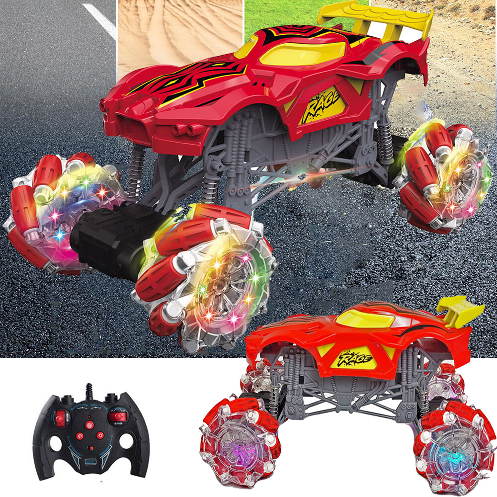 High-Speed Red Off-Road Stunt RC Toy Car for Kids