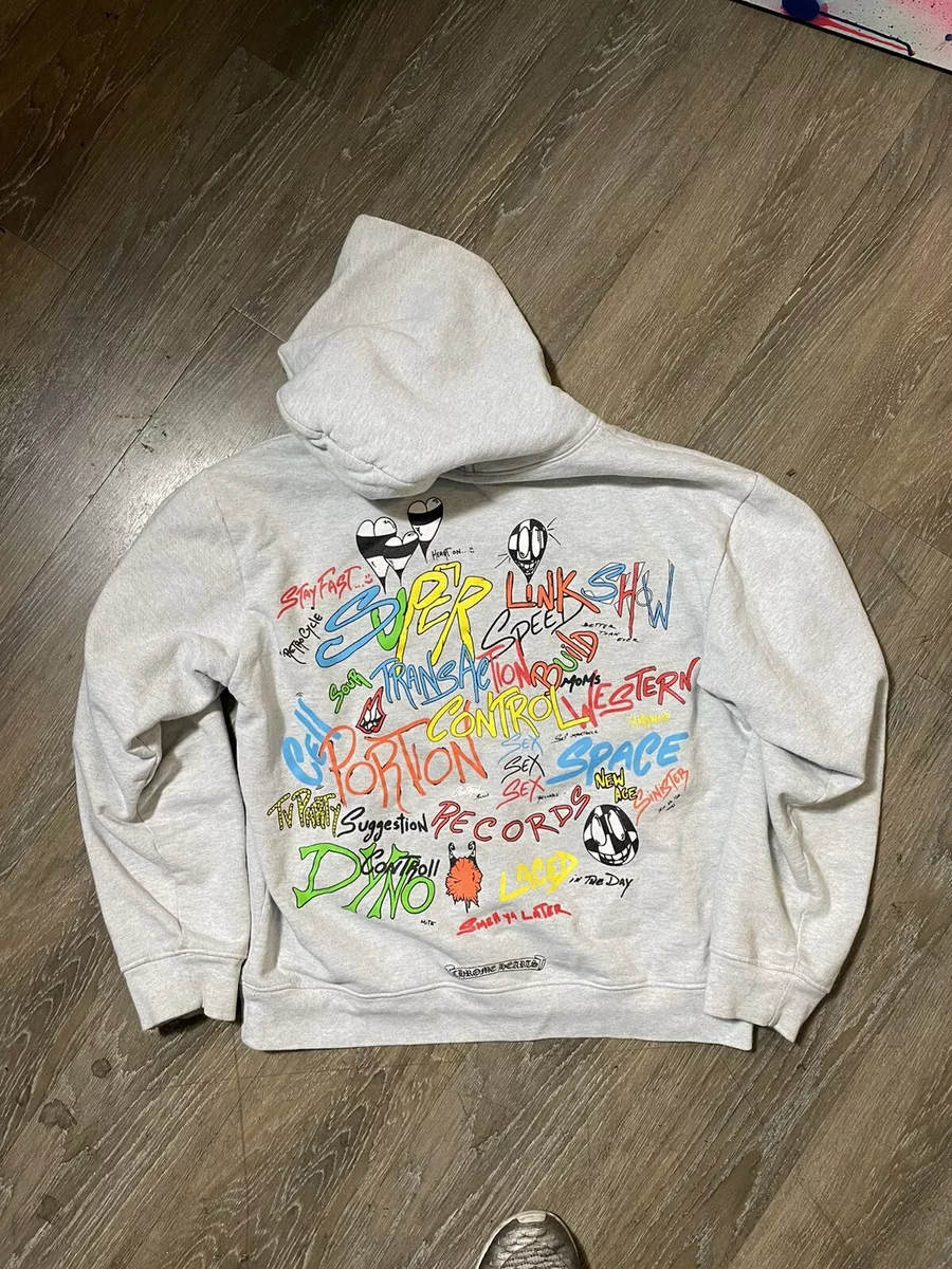 Chrome Hearts Matty Boy Brain Hoodie Grey