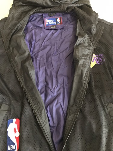 PRO PLAYER LA LAKERS 1990's NBA JACKET BASKETBALL LOS ANGELES RARE XL - Picture 4 of 10