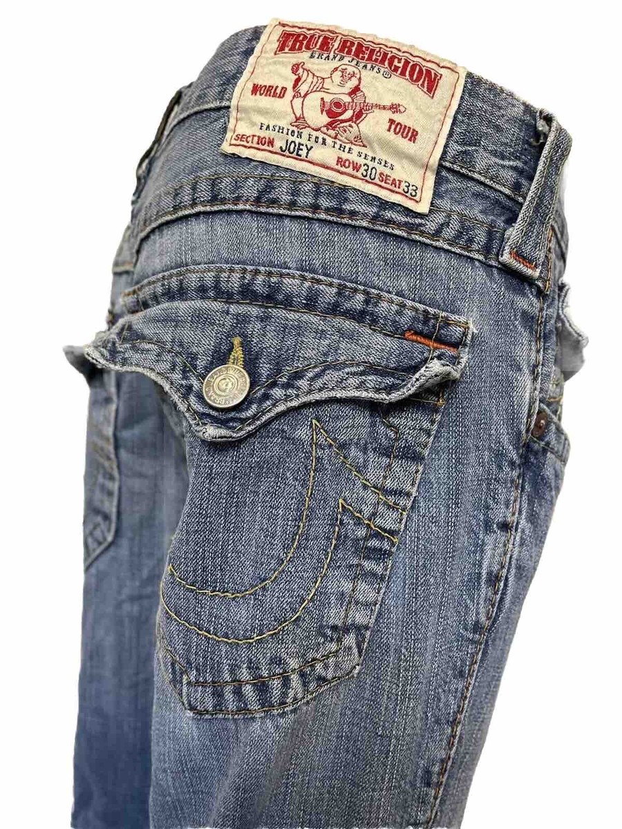 hima⭐️希少　極美品⭐️トゥルーレリジョン joey bigt Ｗ２５ True Religion Joey Big T Metalli Size 25 Jeans New With Tags