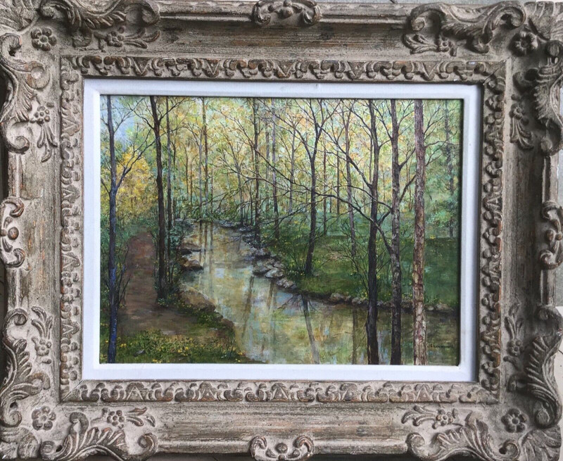 Jane Chenoweth, original Oil painting on canvas, 20th C. signed.