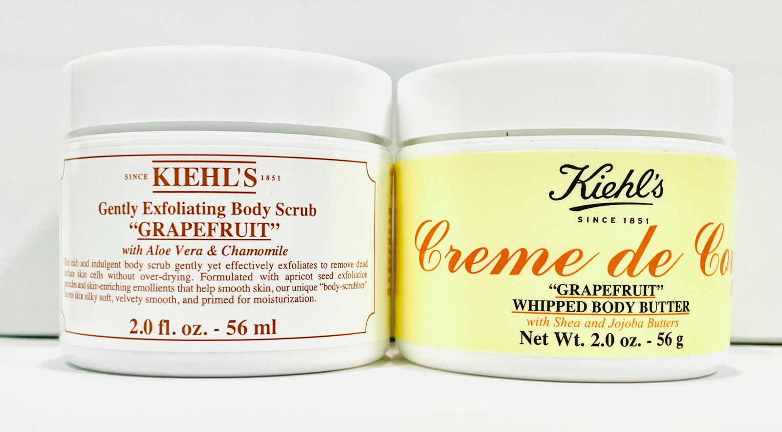Kiehl's Grapefruit Whipped Body Butter & Exfoliating Scrub Duo 2oz