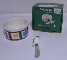 Pfaltzgraff   Snow Bear  Dip Crock and Spreader  NIB