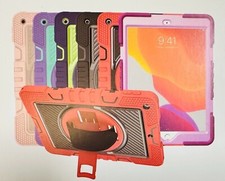 iPad 9.7 Inch, Heavy Duty Case with Rotating Hand strap