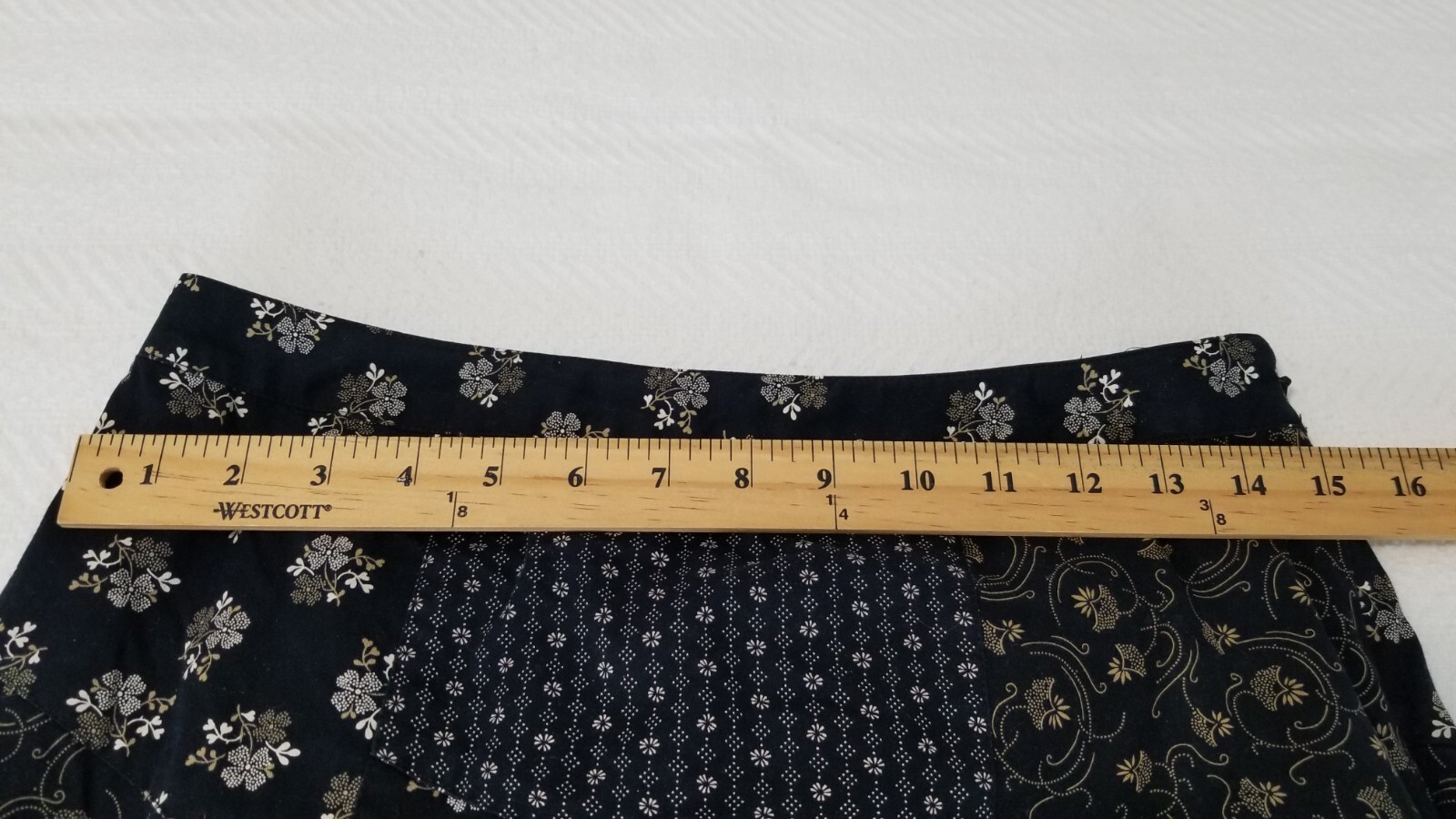 Ann Taylor Loft Black Patchwork Flounce Flared Sk… - image 8