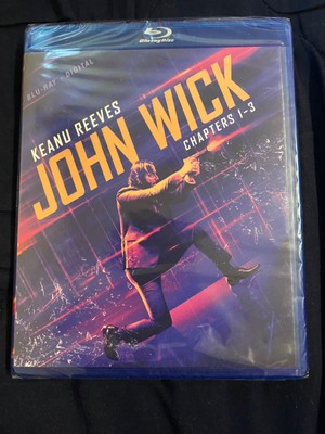 Keanu reeves John wick chapters 1-3/ Blu-ray/ movie/ unopened 