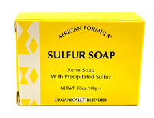 African Formula Sulfur Soap 3.5 oz. Deep Cleansing Bar