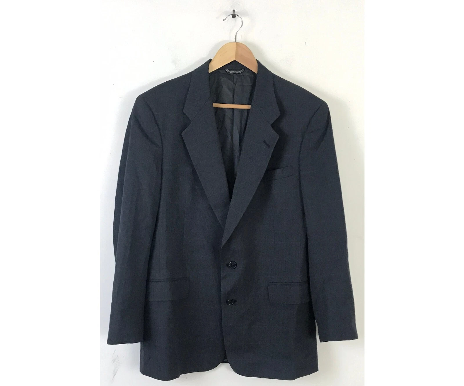 Blazer sportivo a quadretti vintage Christian Dior da uomo taglia 42R grigio scuro