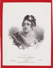 GI82-ENGRAVING ORIG-SAUCEROTE RAUCOURT-SOCIETY ARTIST-FRENCH THEATRE-19th