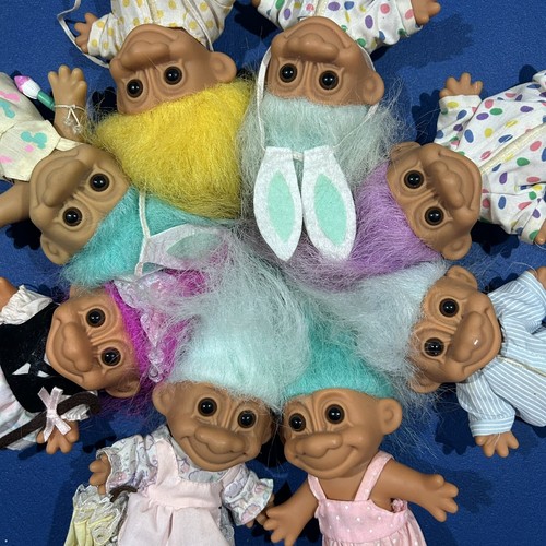 Vintage RUSS Troll Dolls Lot Of 8 Collectible Toy Lot Vintage | eBay