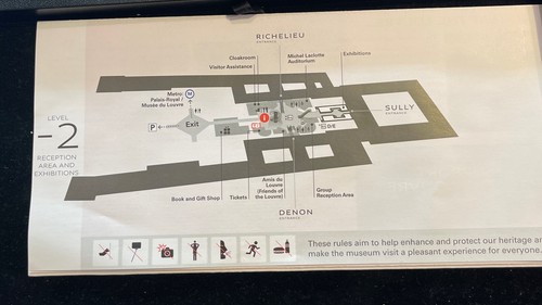 Mappa Museo del Louvre inglese nuova 2022 - Foto 6 di 11