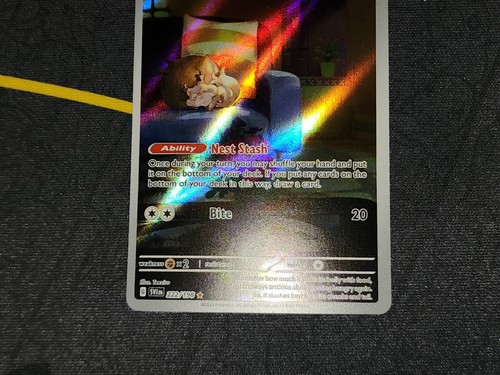 Skwovet Full Art Hollo Illustrazione Rara Base Scarlatto e Viola 222/198 Quasi Nuovo - Foto 4 di 8
