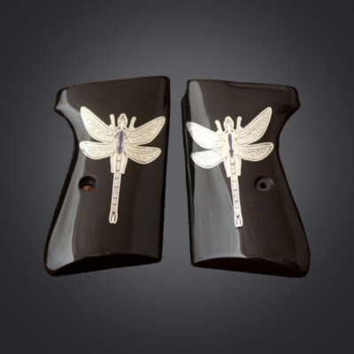 Poignées noires acryliques compatibles KSD Walther PPK Germany