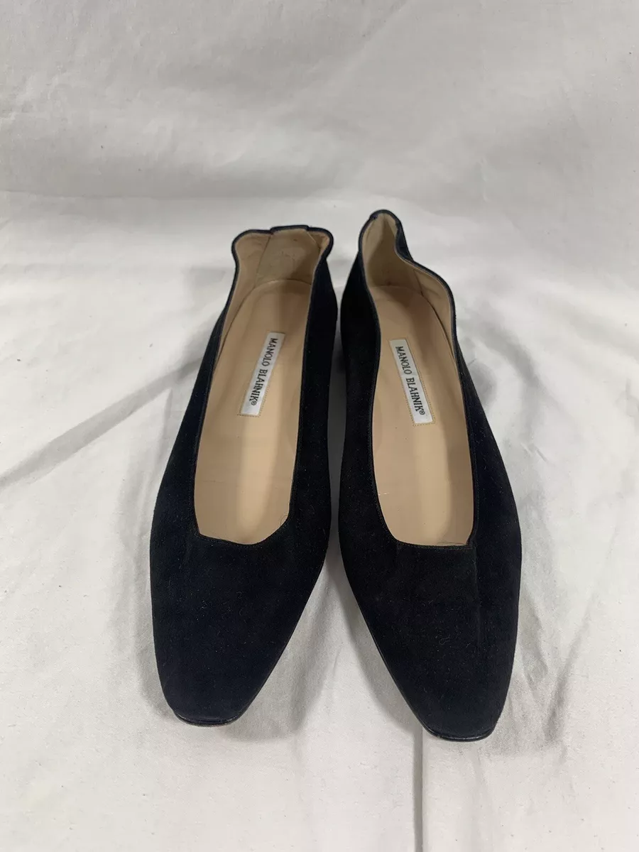 Manolo blahnik deals suede flats