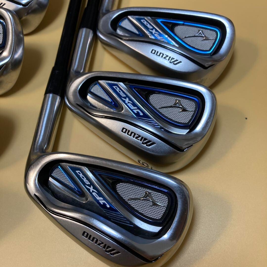 Mizuno JPX 800 Iron Set 7pcs 5-9+Pw,Sw JPX MI-100 Flex R RH
