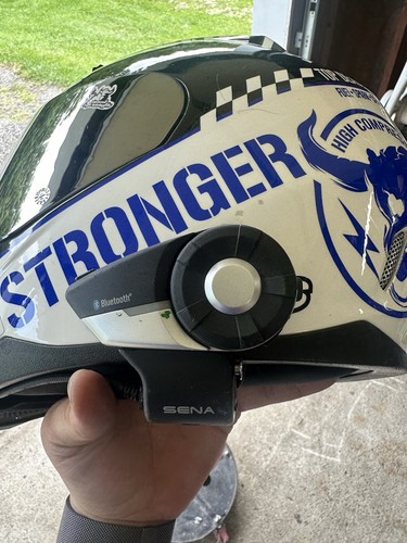 Street bike Helmet W/ Sena 20S Headset - Picture 4 of 6