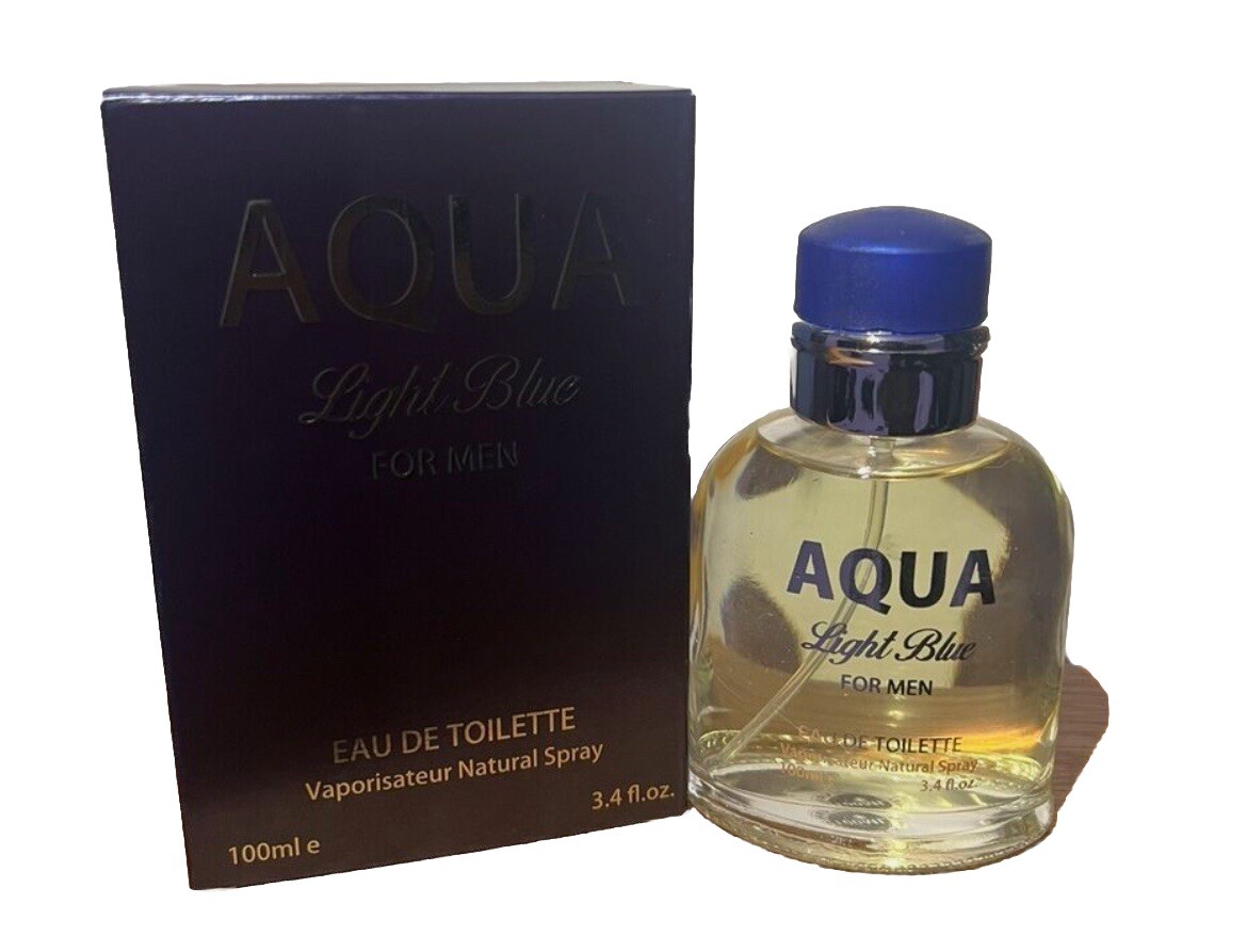 Aqua light blue for men perfume