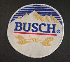 Large Busch beer 1980s vintage sew-on patch 6...
