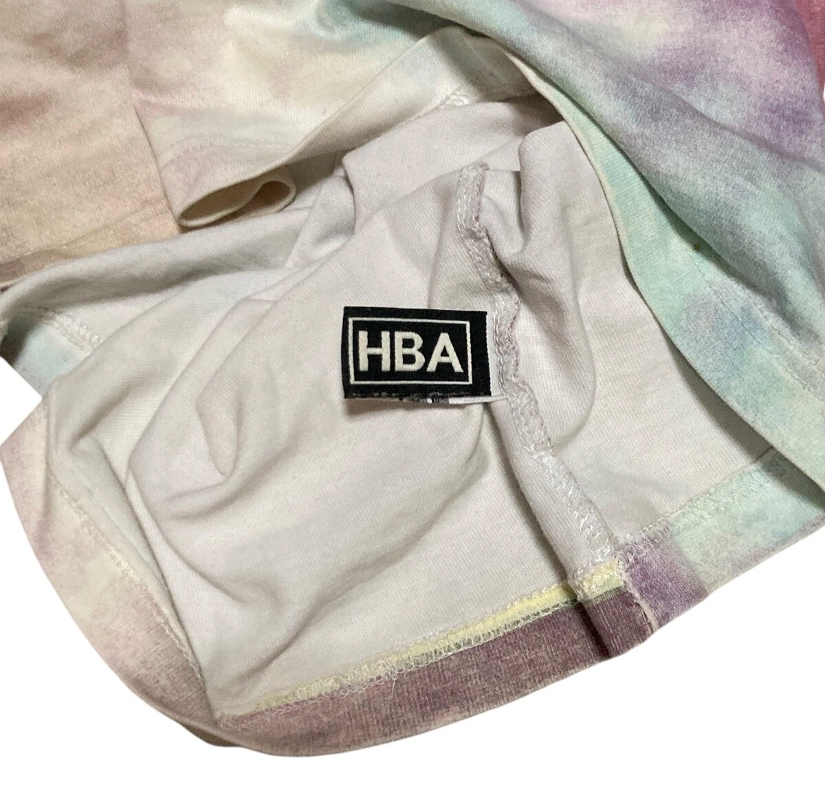 HBA (HOOD BY AIR) Felpa Hood By Air Tie Dye manica lunga uomo taglia media in rosa multi