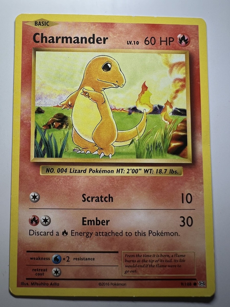 Pokemon Tcg Charmander 2016 XY Evolution 91/108 Common USA