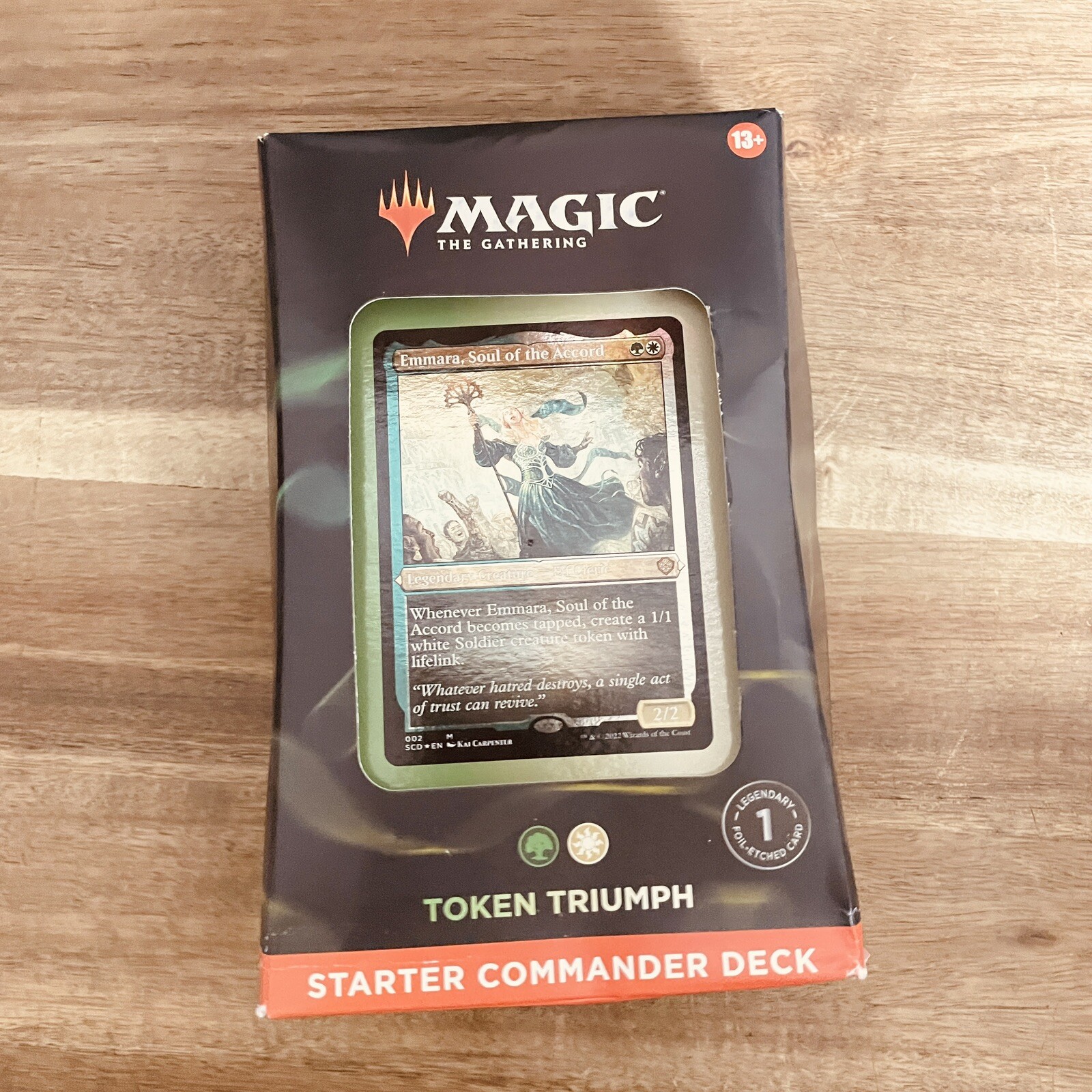 New (Damaged Box) Magic The Gathering Token Triumph Starter Commander Deck