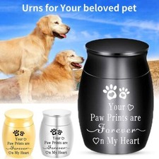 Sealed Pet Urn Alloy Cremation Urn Exquisite Memorial Jar For Small Dog Ca