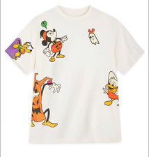 Disney Parks Halloween 2022 Mickey and Friends T-Shirt Youth M 7/8