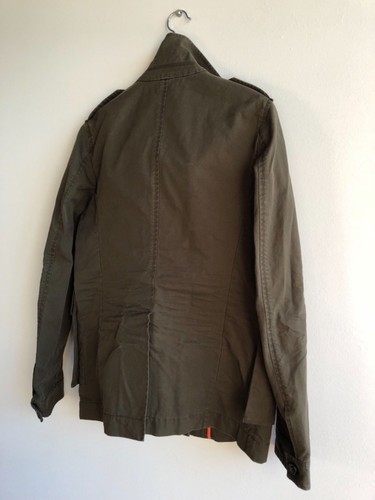 New Dsquared2 Hibiscus Twill Jacket Khaki Green Overshirt Made in Italy Sz EU 50 - Picture 8 of 12