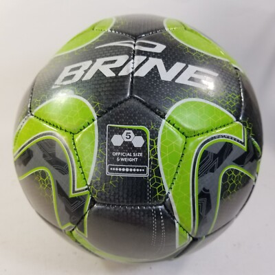 Brine Size 5 Youth Soccer Ball Match Training Green Black