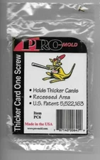 10 PRO-MOLD ONE SCREW SCREWDOWN THICKER CARD HOLDERS 1 SCREW ARCHIVAL SAFE