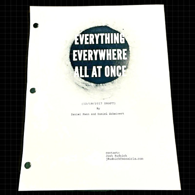 Everything Script EVERYTHING EVERYWHERE ALL AT ONCE MOVIE SCRIPT SCREENPLAY, EARLY DRAFT ...