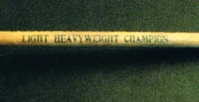 SUPER RARE boxing Champion JOHN HENRY LEWIS wood OLD DRUM whiskey ad pipe stick