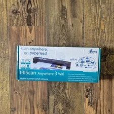 IRIScan Anywhere 3 WIFI Mobile Scanner OCR Software Office Paperless