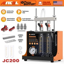 JC200 Car & Motor Ultrasonic Fuel Injector Cleaner Machine 2-Cylinder 110V 220V