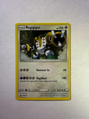 Pokemon Card: Regigigas - SM243 Holo Promo Sun & Moon Promo Near Mint