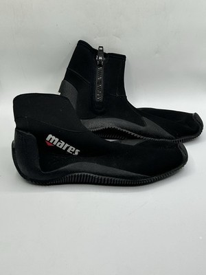 Mares 5mm Classic Dive Boots Mens 15 Black Side Zip Scuba Snorkel