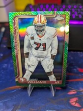 2025 Topps Chrome Trent Williams Leather Green /99 #265
