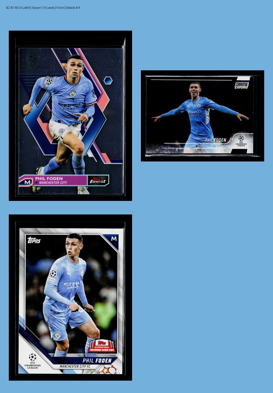 ⚽ Phil Foden ROOKIE Soccer Lot (15) Manchester City No Dups Parallel NM England view 9