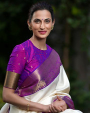 Designer Sari Bollywood Bridal Silk Saree Blouse South Indian Ethnic Ready Made